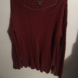 Maroon Knit Sweater